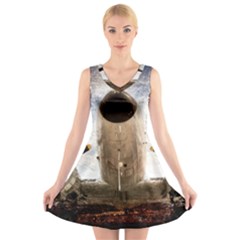 Legend Of The Sky V-neck Sleeveless Dress by FunnyCow