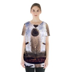 Legend Of The Sky Skirt Hem Sports Top by FunnyCow
