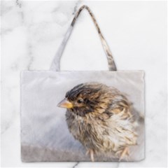 Funny Wet Sparrow Bird Zipper Medium Tote Bag by FunnyCow