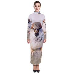 Do Not Mess With Sparrows Turtleneck Maxi Dress by FunnyCow