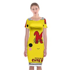 Kawaii Cute Tennants Lager Can Classic Short Sleeve Midi Dress by CuteKawaii1982