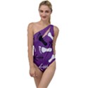 PURPLE To One Side Swimsuit View1