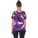 PURPLE Cut Out Side Drop Tee View2