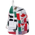 United Football Championship Hosting 2026 Soccer Ball Logo Canada Mexico Usa Foldable Lightweight Backpack View3