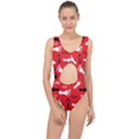 RED SWATCH#2 Center Cut Out Swimsuit View1