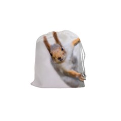 Curious Squirrel Drawstring Pouches (small)  by FunnyCow