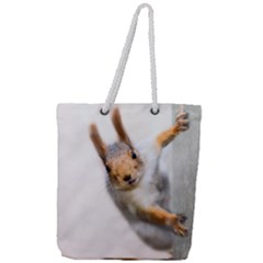 Curious Squirrel Full Print Rope Handle Tote (large) by FunnyCow