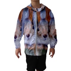 Squirrel Looks At You Hooded Windbreaker (kids) by FunnyCow