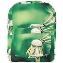 Dandelion Flower Green Chief Full Print Backpack by FunnyCow