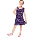 Hearts Butterflies Blue Pink Kids  Tunic Dress View1