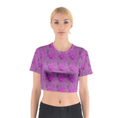 Punk Baby Violet Cotton Crop Top by snowwhitegirl