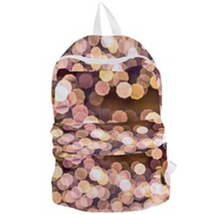 Warm Color Brown Light Pattern Foldable Lightweight Backpack by FunnyCow