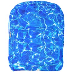 Blue Clear Water Texture Full Print Backpack by FunnyCow