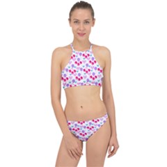 Pastel Cherries Racer Front Bikini Set by snowwhitegirl