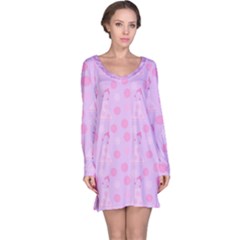 Lilac Dress Long Sleeve Nightdress by snowwhitegirl