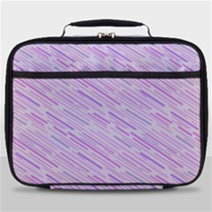 Silly Stripes Lilac Full Print Lunch Bag by snowwhitegirl