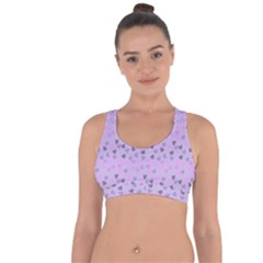 Heart Drops Violet Cross String Back Sports Bra by snowwhitegirl