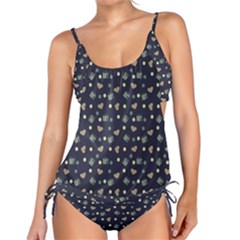 Blue Milk Hearts Tankini Set by snowwhitegirl