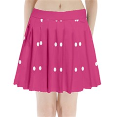 Small Pink Dot Pleated Mini Skirt by snowwhitegirl