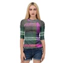 Pink Plaid Flannel Quarter Sleeve Raglan Tee View1