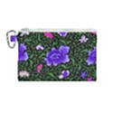 Blue  Japan Floral Canvas Cosmetic Bag (Medium) View1