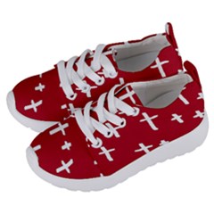 Red White Cross Kids  Lightweight Sports Shoes by snowwhitegirl