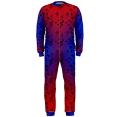 Red Music Blue Moon Onepiece Jumpsuit (men)  by snowwhitegirl