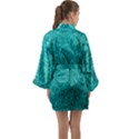 Aqua Glitter Long Sleeve Kimono Robe View2