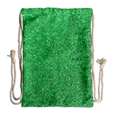 Green Glitter Drawstring Bag (large) by snowwhitegirl