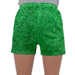 Green Glitter Sleepwear Shorts by snowwhitegirl