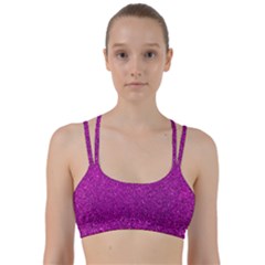 Pink  Glitter Line Them Up Sports Bra by snowwhitegirl