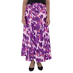 Pink Camo Flared Maxi Skirt by snowwhitegirl