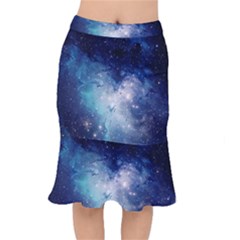 Nebula Blue Mermaid Skirt by snowwhitegirl