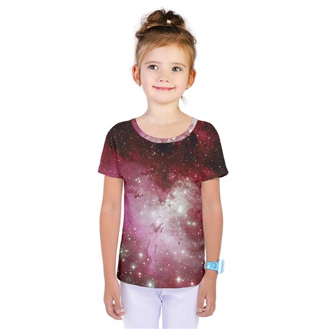 Nebula Red Kids  One Piece Tee by snowwhitegirl