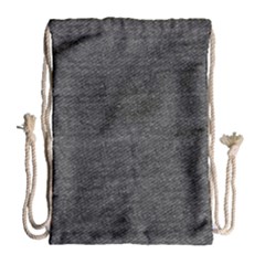 Black Denim Drawstring Bag (large) by snowwhitegirl