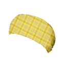 Yellow Sun Plaid Yoga Headband View1