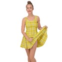 Yellow Sun Plaid Inside Out Casual Dress View1