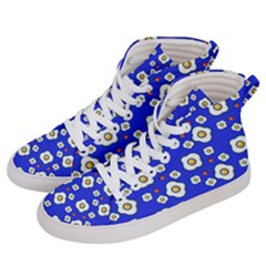 Eggs Blue Women s Hi-top Skate Sneakers by snowwhitegirl