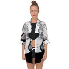 Girl Open Front Chiffon Kimono by snowwhitegirl