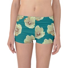 Teal Tulips Boyleg Bikini Bottoms by snowwhitegirl