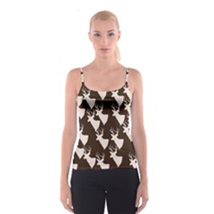 Brown Deer Pattern Spaghetti Strap Top by snowwhitegirl