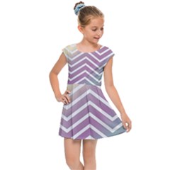 Ombre Zigzag 01 Kids Cap Sleeve Dress by snowwhitegirl