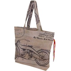 Motorcycle 1515873 1280 Drawstring Tote Bag by vintage2030