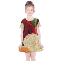 Flowers 1776584 1920 Kids  Simple Cotton Dress by vintage2030