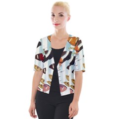 Butterfly 1064147 960 720 Cropped Button Cardigan by vintage2030