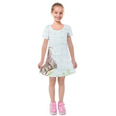 Background 1426677 1920 Kids  Short Sleeve Velvet Dress by vintage2030