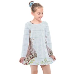 Background 1426677 1920 Kids  Long Sleeve Dress by vintage2030