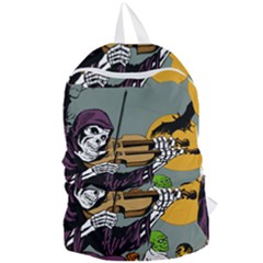 Playing Skeleton Foldable Lightweight Backpack by vintage2030