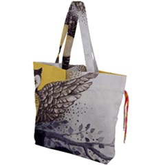 Owl 1462736 1920 Drawstring Tote Bag by vintage2030