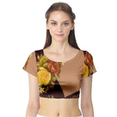 Place Card 1954137 1920 Short Sleeve Crop Top by vintage2030